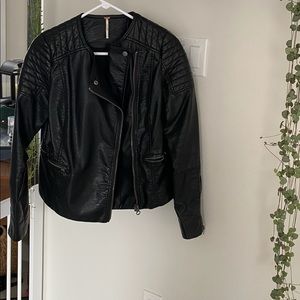 Vegan Leather Free People Jacket